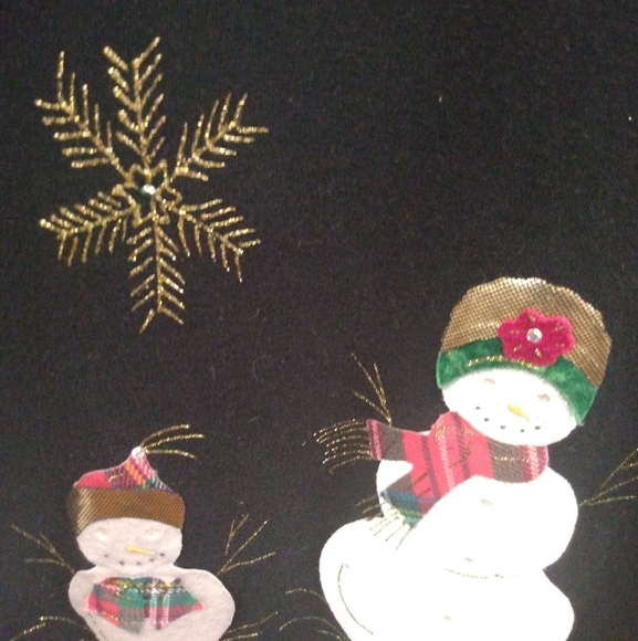 Karla Marie Black Holiday Snowman Dress - Picture 7 of 14